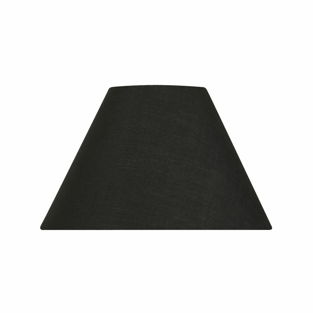 Black Cotton Coolie Lamp Shade 8 inch S501 8BK Oaks Lighting