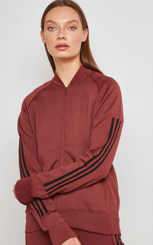 Adidas Womens ID Knit Bomber Full Zip 
