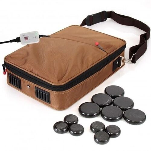 Portable Massage Stone Warmer Set - Electric Spa Hot Stones Massager Heater Kit - Picture 1 of 10