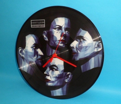KRAFTWERK 12" LP WALL CLOCK Upcycled Vinyl Record Pic Disc Electric Cafe SN12P05 - Picture 7 of 7