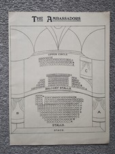 Apollo Theatre & The Ambassadors Theatre Seating Chart - Antique Print - 1910
