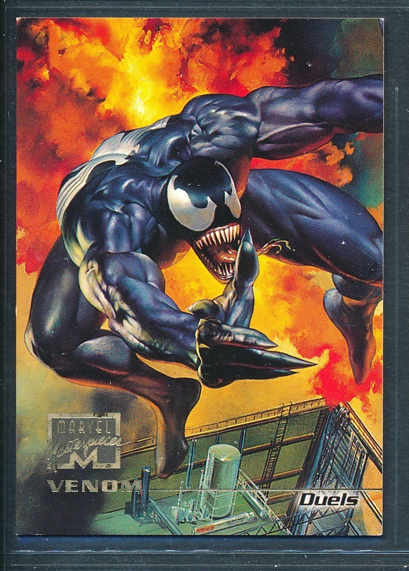 Venom #51 Marvel 1996 Masterpieces trading card — raw and PSA graded price guide