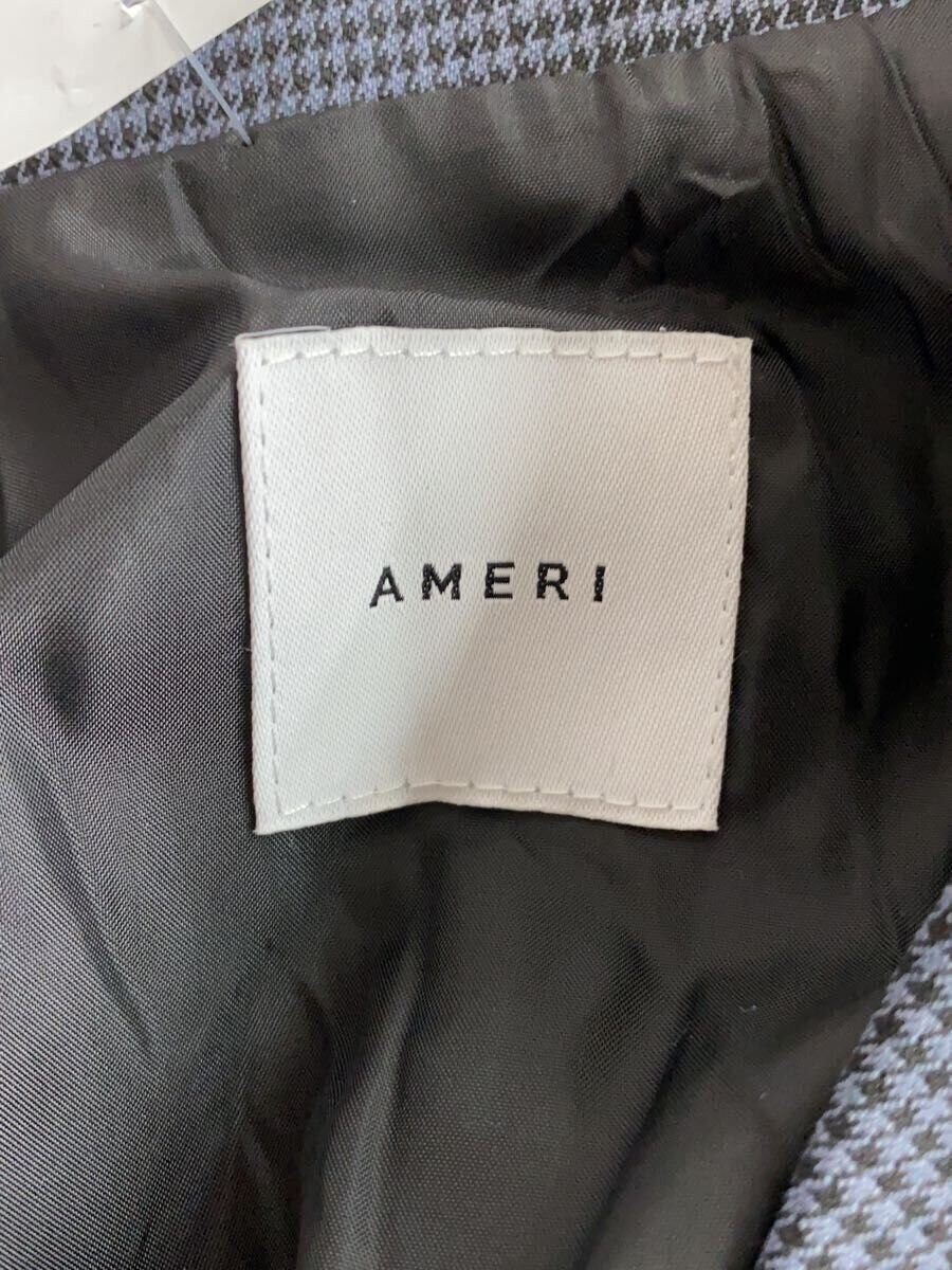 AMERI Trench Coat Women's Free Navy Houndstooth P… - image 3