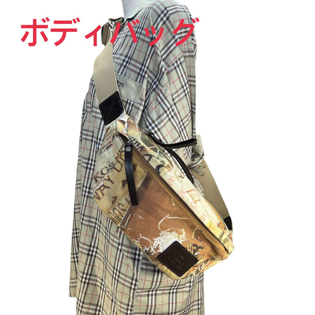 Vivienne Westwood Body Bag Canvas Multicolor Orb Logo Vivienne Westwood Body Bag Canvas Multicolor Orb Logo