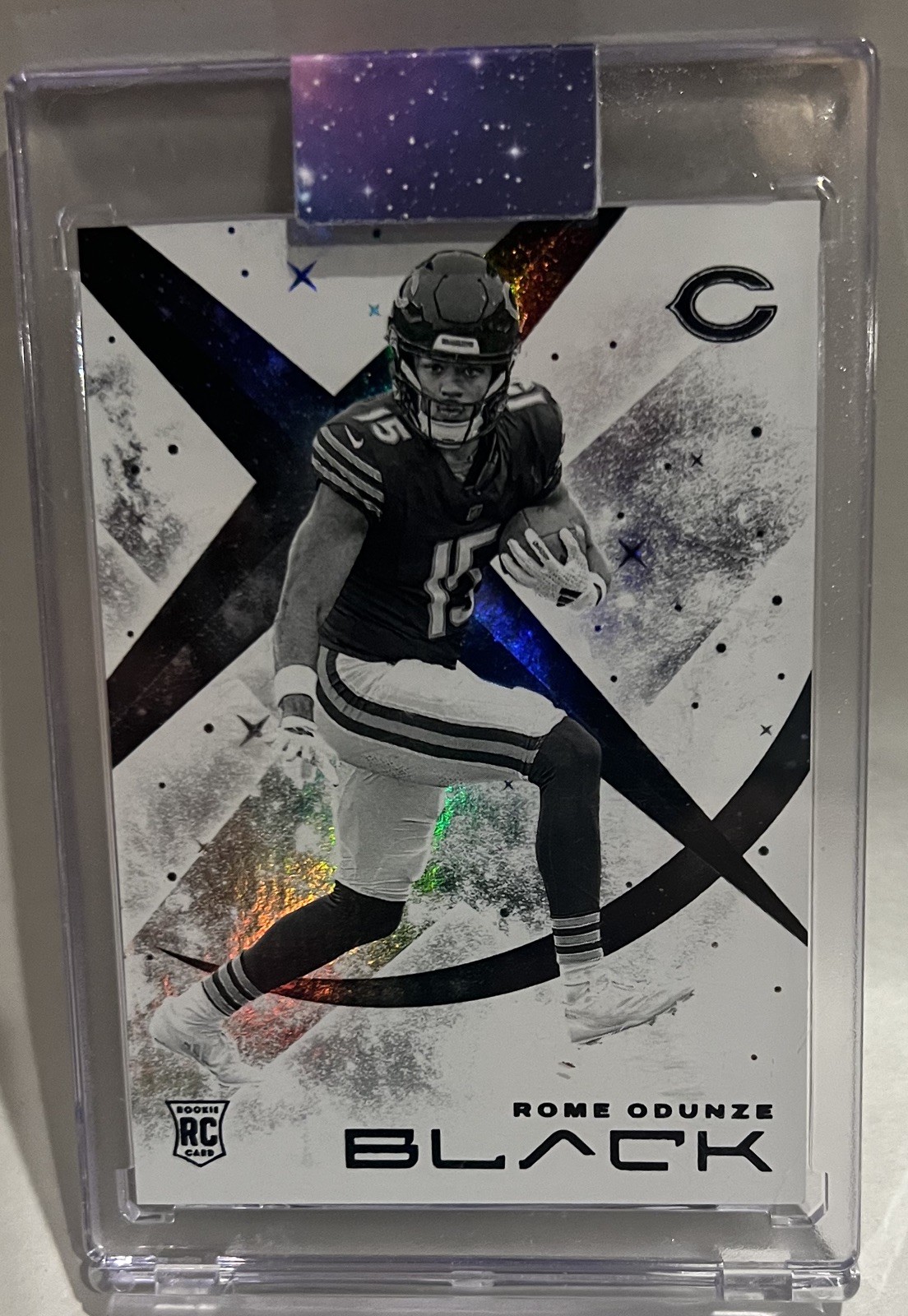 2024 Panini Black White Night Rome Odunze SSP CASE HIT Rookie RC