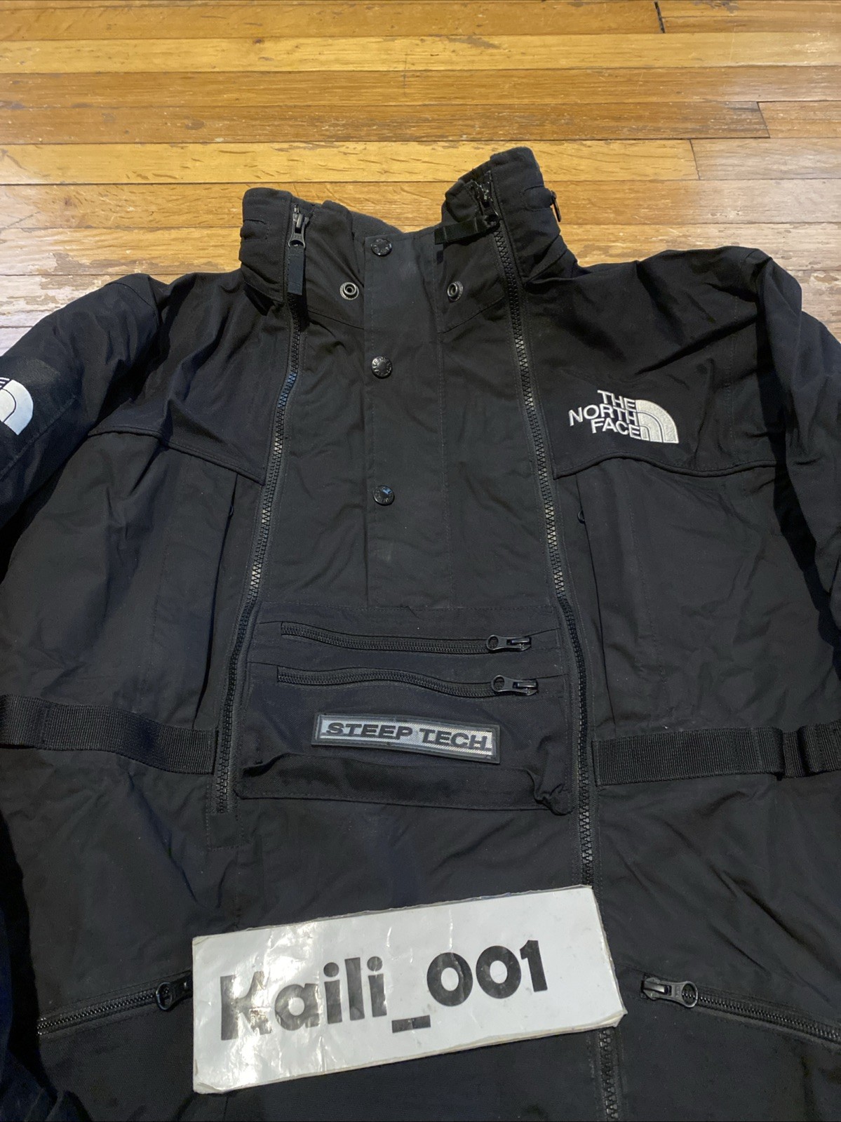 Used Supreme The North Face Steep Tech Jacket Size Large SS16 Hooded Black C image 5