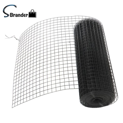 Rete di Saldatura 24"x50' Alta Qualità per Pollaio Filo Rete di Saldatura 1"x1" Nero - Foto 3 di 10