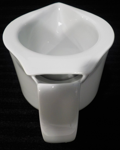 BMF GERMANY Porcelain WHITE Double Walled Gravy Boat/Creamer/ Sauce Jug 7"x3.75" - Picture 8 of 16