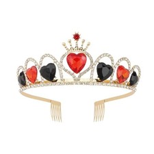 Hearts Crown Black Red - Black  Red