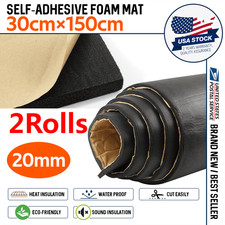Sound Deadener Car Trunk Heat Shield Insulation Pad Self-adhesive Mat 2 Roll