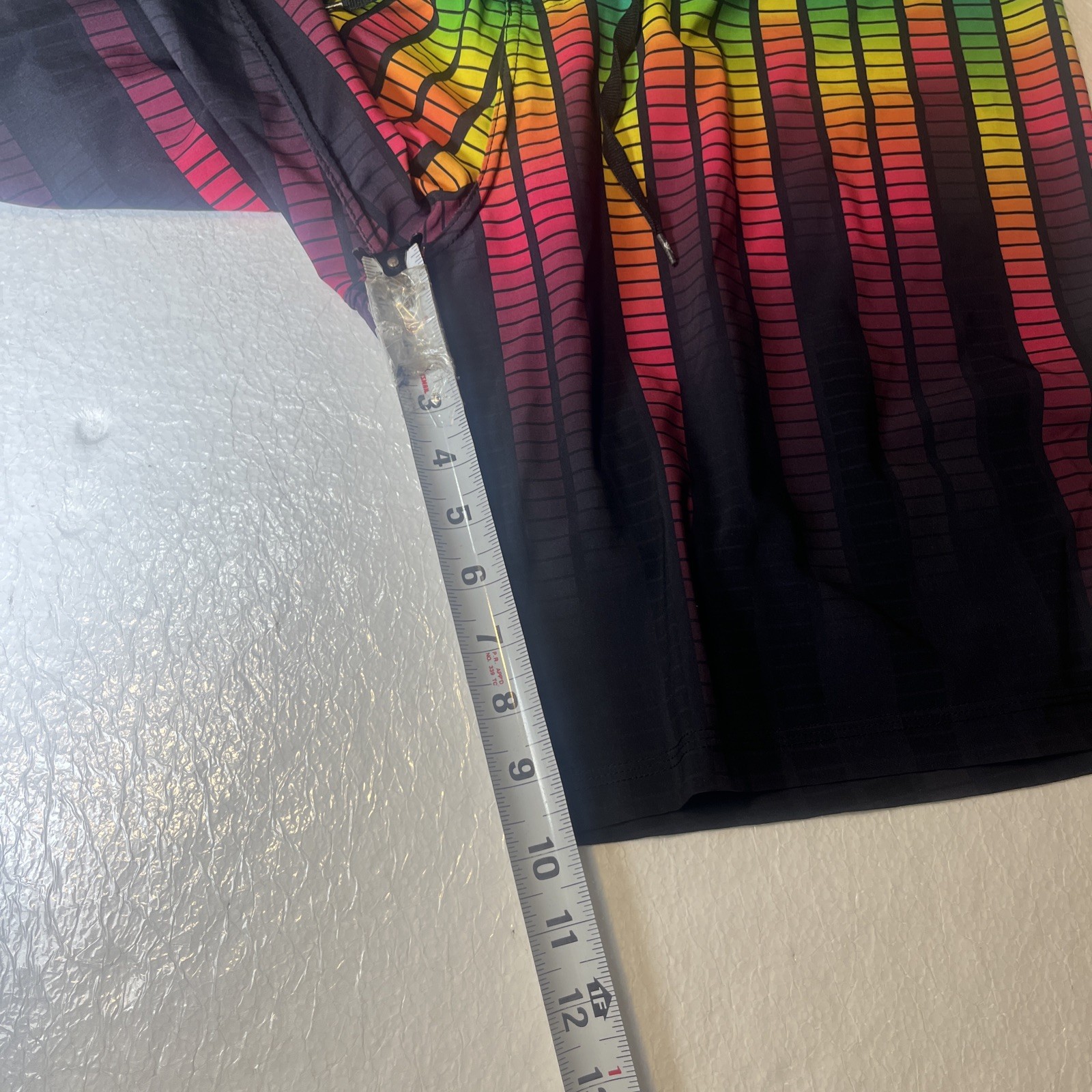 Body Glove Vapor Skin Board Swim Trunks Men’s Sz 36 Green Blue Tetris