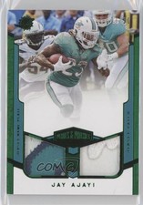 2017 Panini Plates & Patches Green 7/10 Jay Ajayi #PP-9 Patch 0c3
