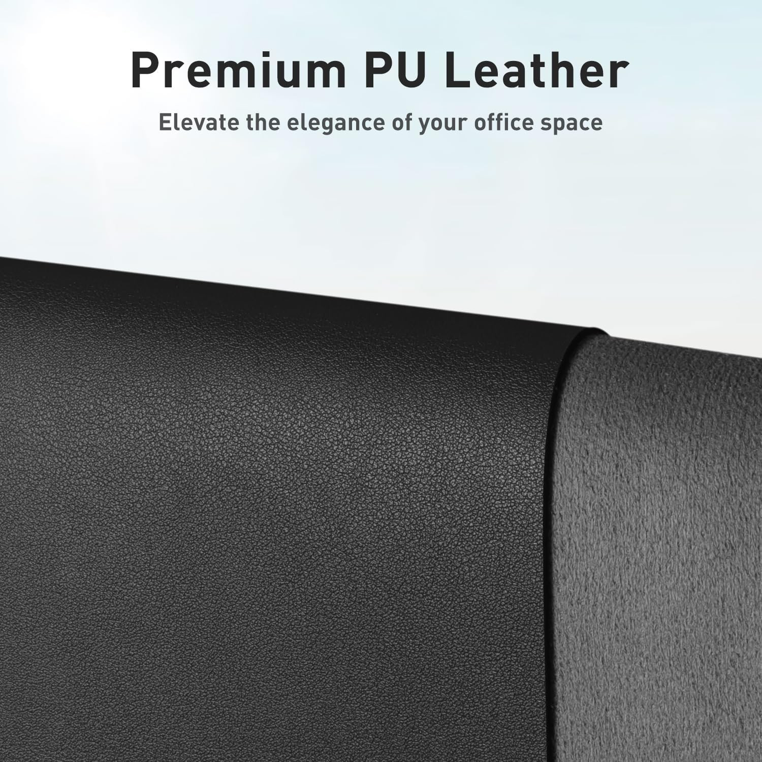 Tapis de bureau cuir PU imperméable et antidérapant pour clavier