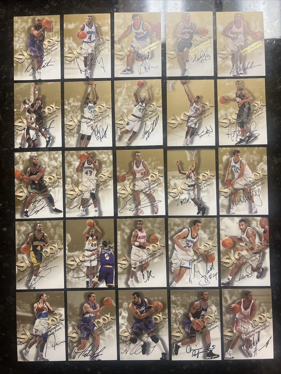 1998 SkyBox Sketchboard Cards 12枚 SkyBox Basketball Trading Cards Autographed Sports 1998-99 Season