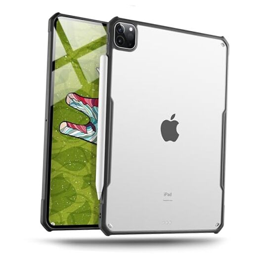 Durable iPad Pro 12.9 Case for 2018-2022 Models in Sleek Matte Black-image