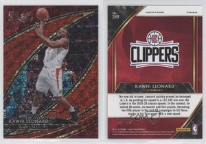 2019-20 Panini Select Courtside Hybrid Red Disco Prizm /49 Kawhi Leonard #269