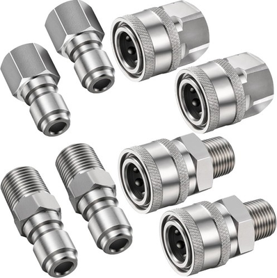 #ad 4PCS NPT 1 4 Inch Pressure Washer Coupler Quick Connect Fittings for Pressure Wa $55.75