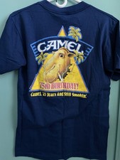 Vintage 1988 Joe Camel 75th Birthday Promo Shirt Size Large STILL SMOKIN'