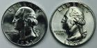 MIXED DATE WASHINGTON QUARTER PAIR! 2 TOTAL COINS! SUPERB GEM BU+++! NR #P1958