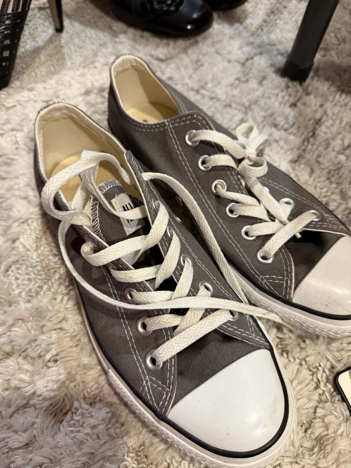 converse nuove mai indossate taglia 6 donna grigio