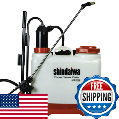 #ad 3 Gallon Euro Style Manual Backpack Sprayer 2 Stage Filtration Pump Pressure $153.29