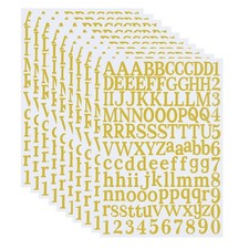 10 Sheets Vinyl Letter Stickers, 1200 Pcs Self-Adhesive Number and Alphabets,...