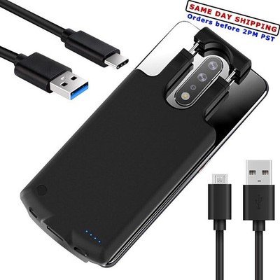 6800 mAh Extended Battery Pack Charging Case Cover Cables fit Google Pixel 4a 5G