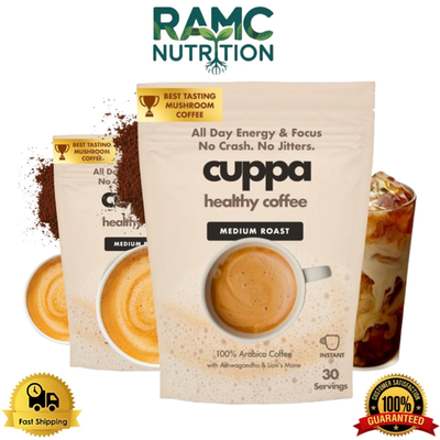 #ad Cuppa Healthy Mushroom Instant Coffee – Pack of 2 30 Servings in Each Pack $38.80