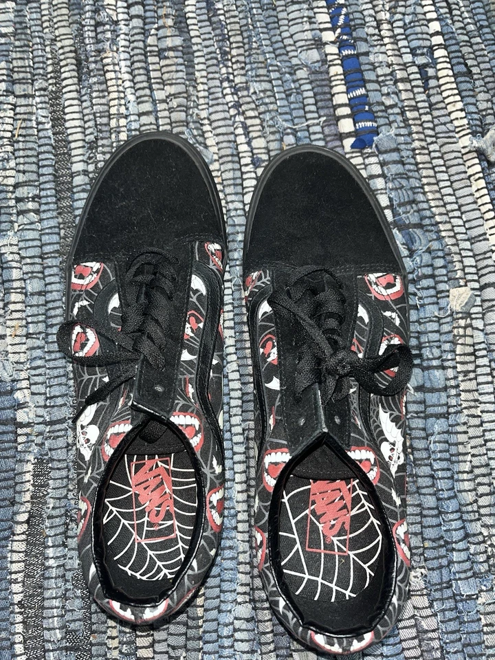VANS Old Skool Vampiro Halloween Zapatos Brillan en la Oscuridad Hombres 11.5 Mujeres 13.0 Foto 3 de 4