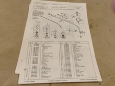 POULAN PRO PARTS LIST TRIMMER MODEL 111 & 114