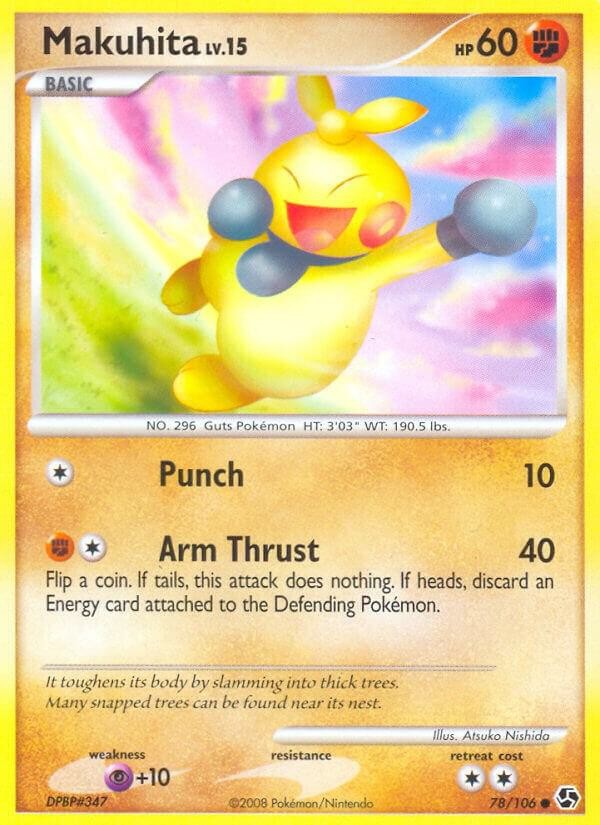 Pokemon TCG Great Encounters Makuhita 78/106 Common