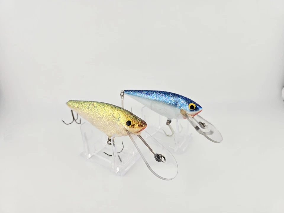 (2) Vintage Bagley Monster Shad Lot In Dazzle Colors  - Image 2 of 4