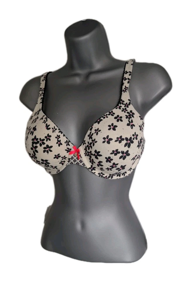 Sujetador Victoria's Secret Floral Talla 32DD Lentejuelas Cobertura Perfecta 0389 Foto 2 de 4