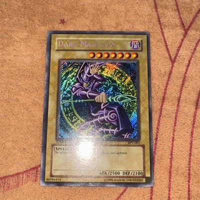 【PSA7「ブラックマジシャン」BPT シークレット DARK MAGICIAN 🔥 VINTAGE 2002 YUGIOH Dark Magician BPT-001 SECRET RARE HOLO