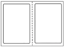 R 200 Round Corner Shipping Labels 2 Per Sheet-8.5 x 11-Self Adhesive USPS FedEx