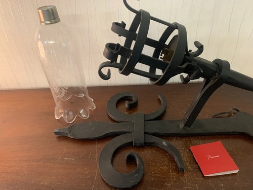 2 Appliques Forged Iron short With Globe IN Crystal Baccarat (Price per Unit) - 第 11/13 張圖片