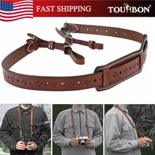 TOURBON Handmake Camera Neck Padded Carry Strap Harness Binoculars Shoulder Belt