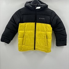 Columbia Youth Unisex Pike Lake Jacket, Black/Laser Lemon Size S