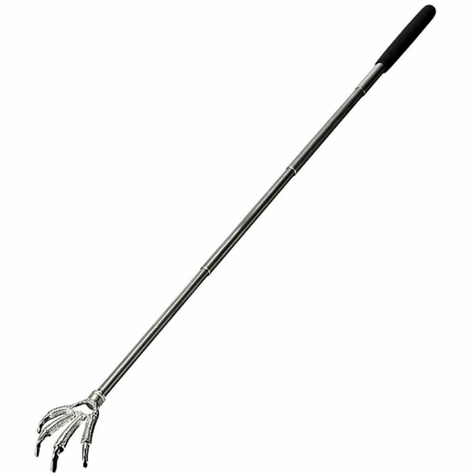 Extendable Back Scratcher Metal Telescopic Eagle Claw Portable Black Massager UK - Image 3 of 4