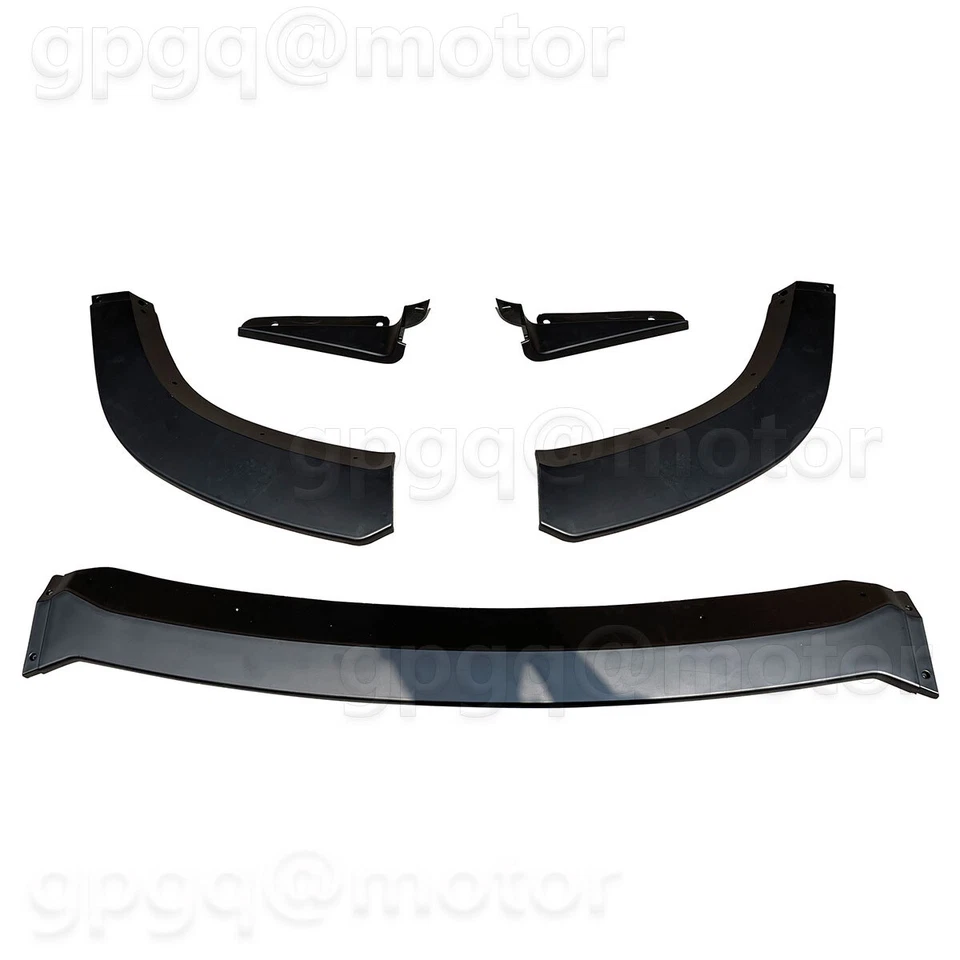 Divisor de labios parachoques delantero negro mate para Jeep Grand Cherokee 17-21 SRT Winglet Foto 3 de 4