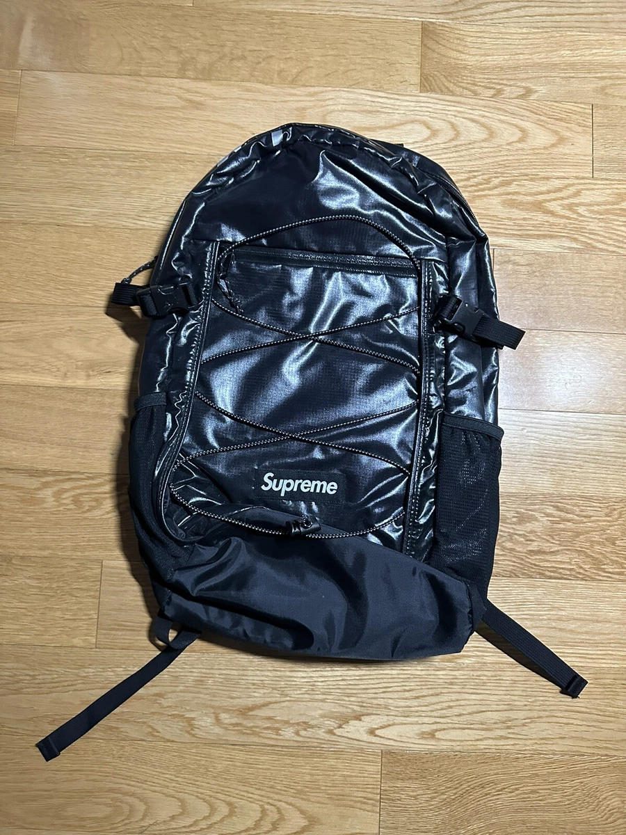 Supreme FW17 Backpack Black  Backpacks, Black backpack, Black bag