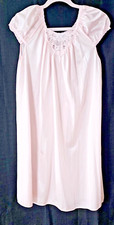 LORRAINE Nylon Pink Floral Mid Nightgown Size S