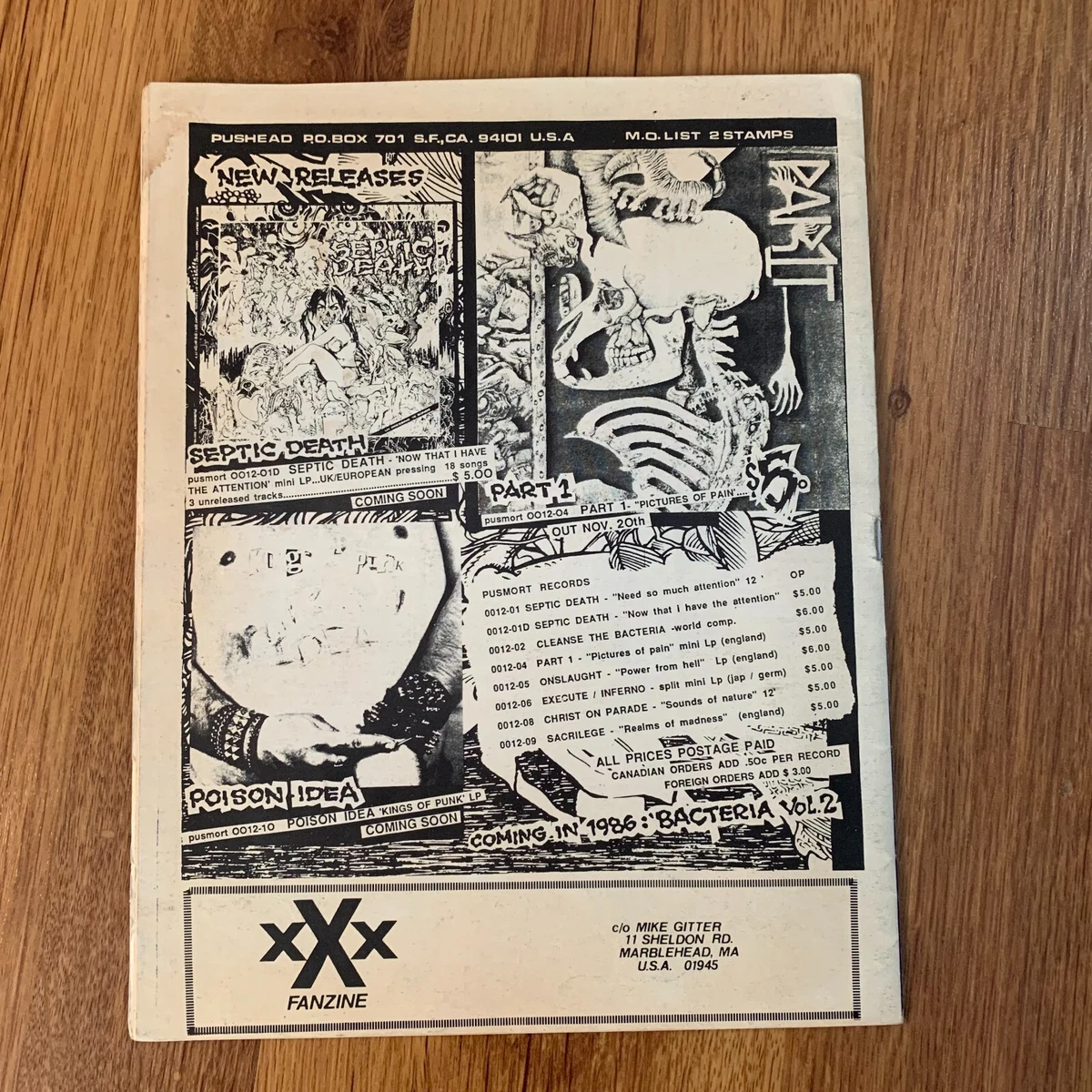 Vintage XXX Fanzine Punk Magazine No. 13 S.N.F.U. Descendents Exodus Die  Kreuzen | eBay