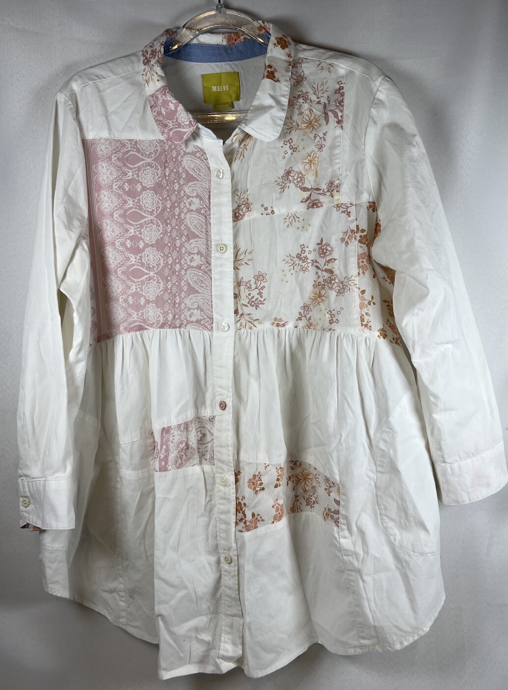 Anthropologie Patchwork Tunic Button Down from Ma… - image 2