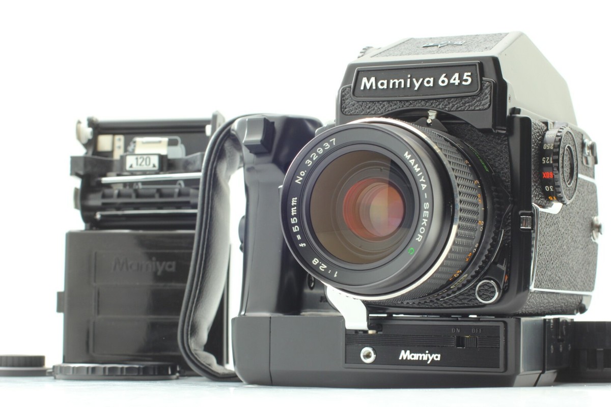 【美品】Mamiya M645 1000s + 55mm F2.8 NEAR MINT] Mamiya M645 1000S w/ 55mm Lens, PD Finder