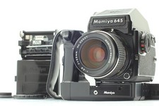 NEAR MINT Mamiya M645 1000S w/ 55mm Lens, PD Finder Winder Grip from Japan