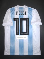 2018 World Cup Adidas Climalite Argentina Lionel Messi Home Jersey Shirt Kit