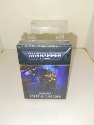 Games Workshop Warhammer 40K Adeptus Custodes Datacards: Data cards 9th Edition 
