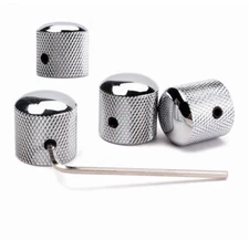 4x Barrel Knobs for Telecaster Les Paul Electric Guitar Bass Volume Tone B237