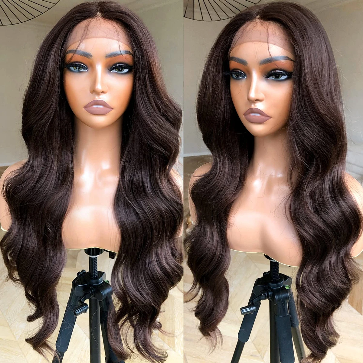 Cheap human hair blend clearance wigs